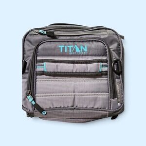 Arctic Zone Titan Deep Freeze Insulated Lunch Box Gray Blue Cooler Bag